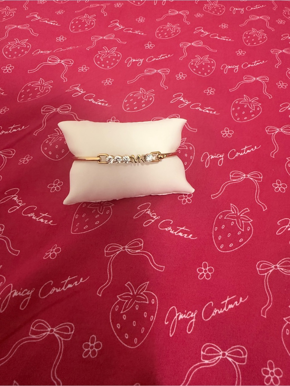 micheal kor Gold Tone Crystal Accent Bracelet